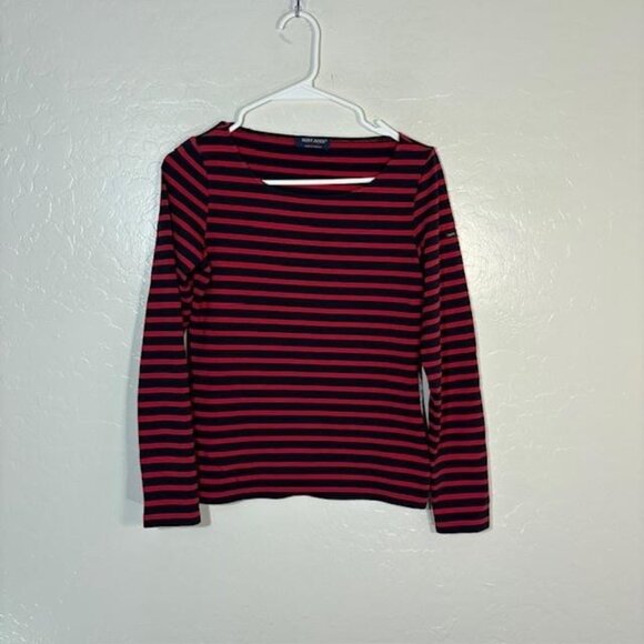 Saint James Shirt Womens 4 Navy Red Breton Stripe Long Sleeve Made in France - Picture 1 of 10